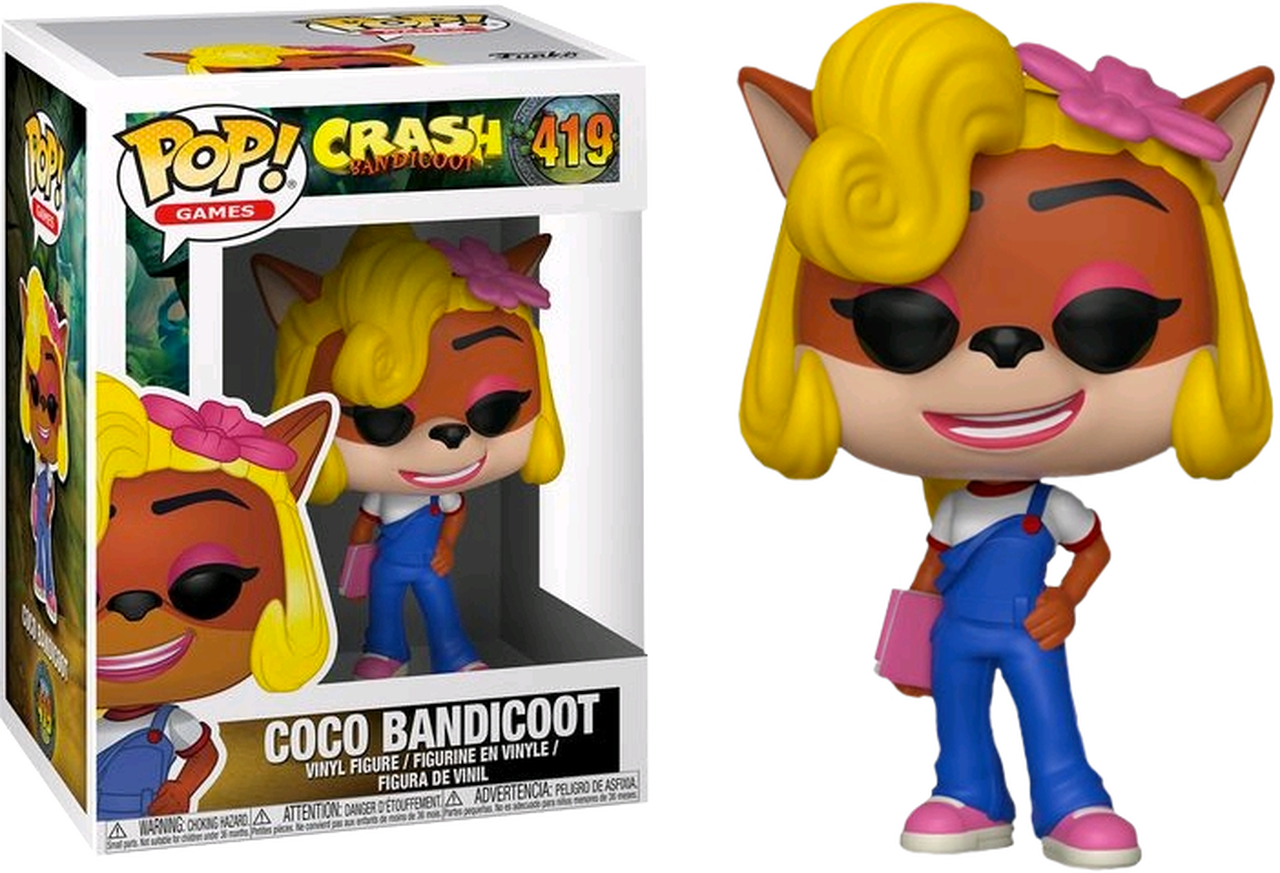 Фігурка Funko Pop Фанко Поп Креш Бандикут Коко Crash Bandicoot Coco 10 см Game CB C 419