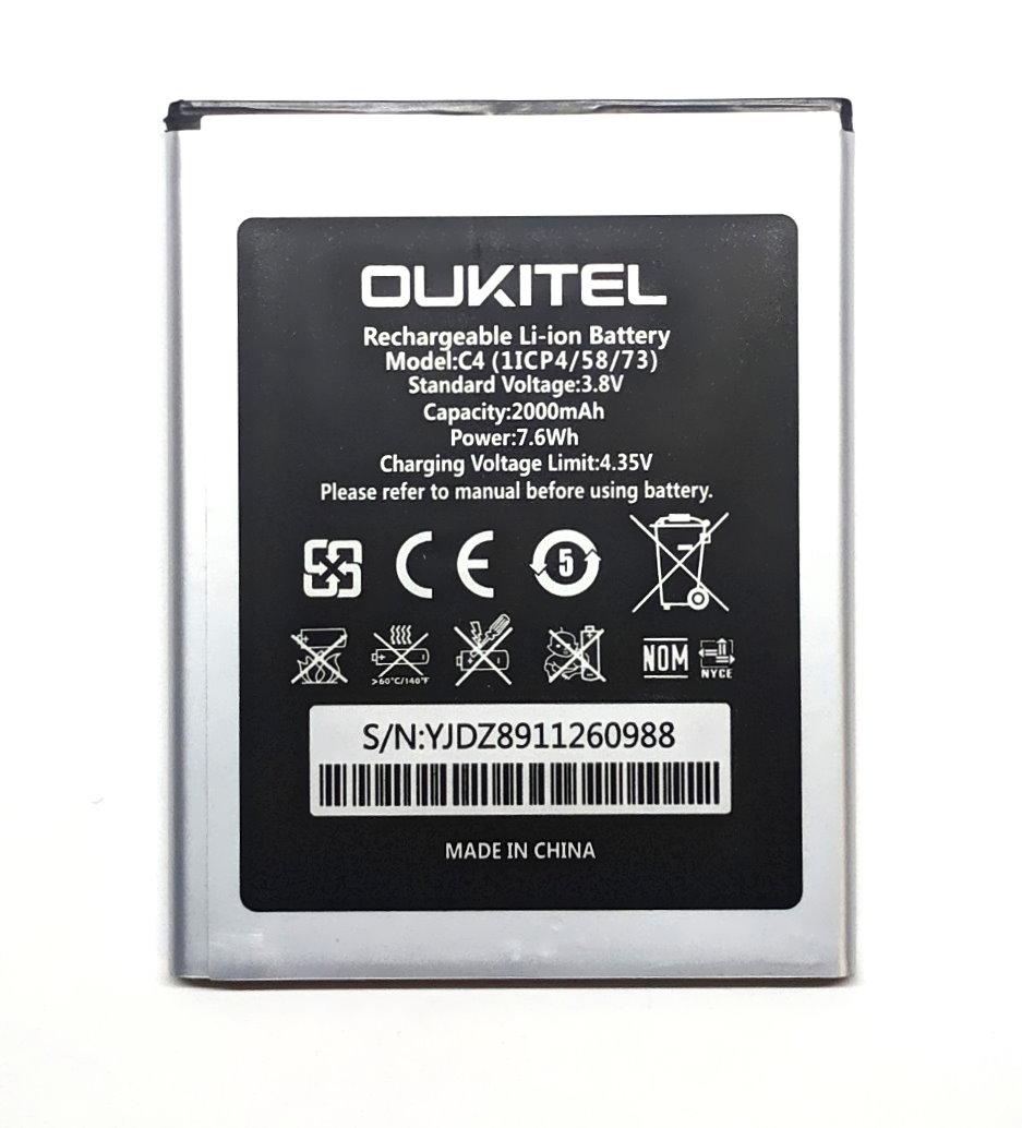 Батарея Аккумулятор АКБ Oukitel C4 1ICP4/58/73 2000mAh