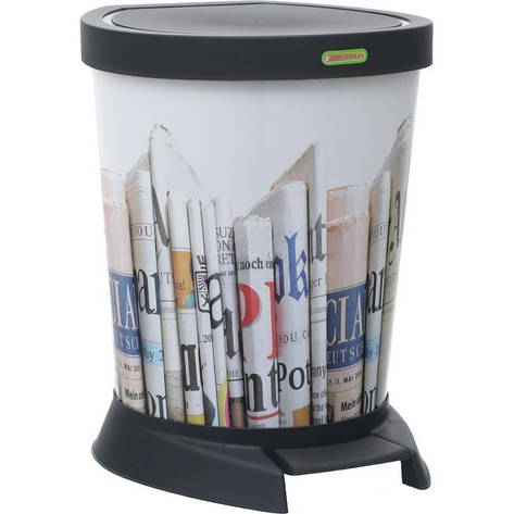 Відро відро з педаллю Алеана 18 л, Decor, фото 1