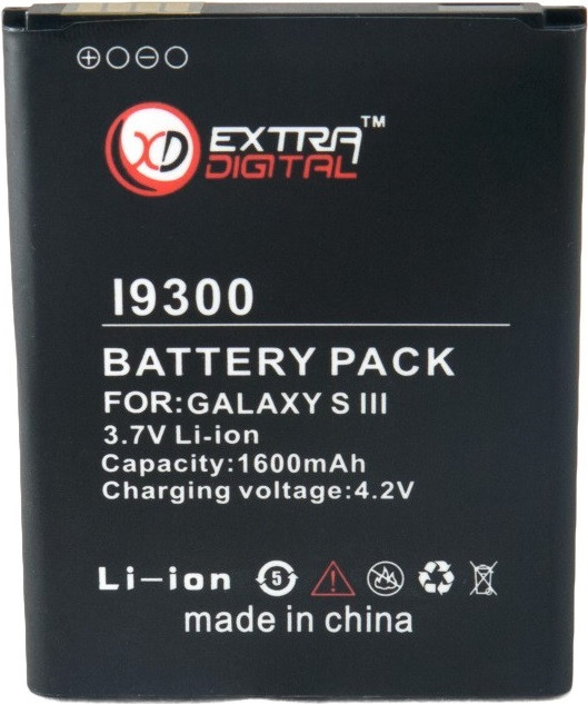 Акумулятор Extradigital Samsung i9300 Galaxy S3 (BMS6313) (1600mAh)