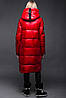 Жіночий пуховик ZLLY (Zilanliya) Червоний 95 см., фото 4