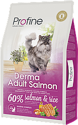 Сухий корм Profine Cat Derma (для довгошерстих котів, лосось+рис) 10 кг