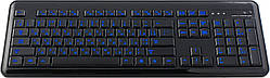 Клавіатура HQ-Tech KB-307F Blue LED USB black