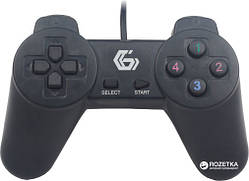 Геймпад Gembird JPD-UB-01, USB інтерфейс, чорний колір