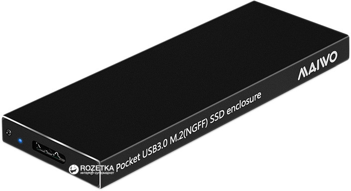 Кишеня зовнішня Maiwo K16N для M.2 SSD (NGFF) USB 3.0 black