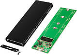 Кишеня зовнішня Maiwo K16N для M.2 SSD (NGFF) USB 3.0 black, фото 7