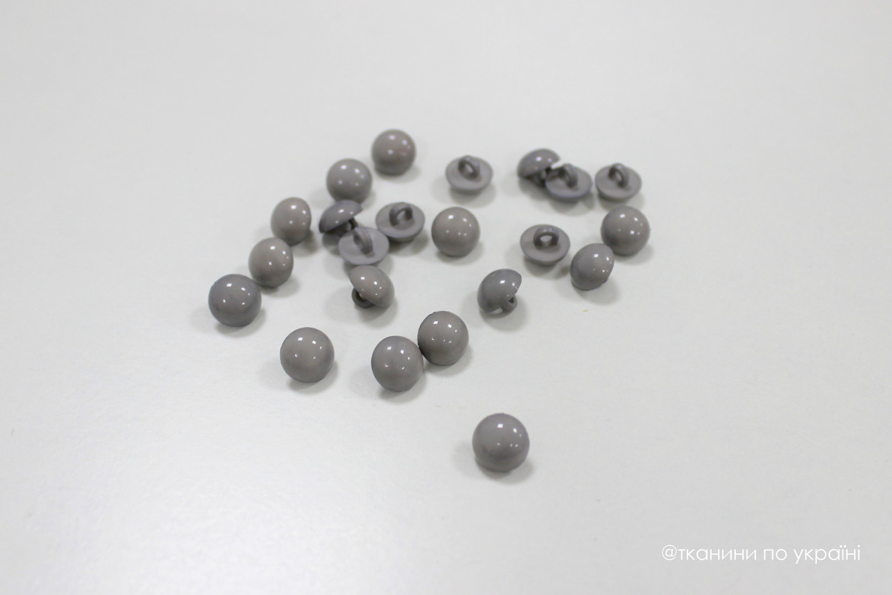 Ґудзик сірий 10 мм