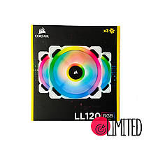 Комплект вентиляторів Corsair LL120 RGB White Triple Fan Kit + Lighting Node PRO (CO-9050092-WW)