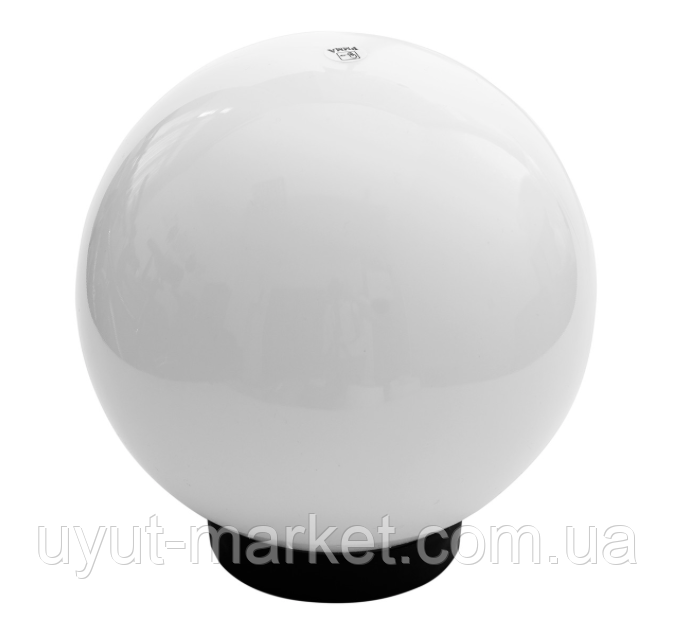 Світильник парковий куля діаметр 250мм, база E27 білий