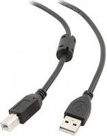 Кабель Maxxter USB 2.0 AM/BM 3m ferrit (UF-AMBM-10)