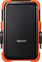 Зовнішній жорсткий диск 1 TB Apacer AC630 2.5" USB 3.1 black/orange (AP1TBAC630T-1)
