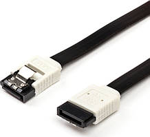Кабель ATcom SATA III 0.5m із заскочкою чорний (17126)