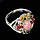 Кольцо с розовым Опалом и цветными Сапфирами, фото 2