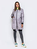Модна жіноча міжсезонна осіння тепла куртка бомбер a.play L 48-50, фото 3