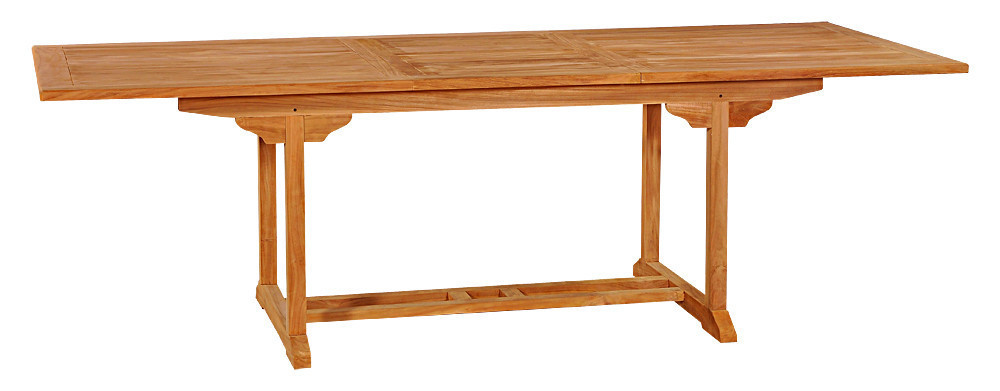 Тиковий стіл розкладний прямокутний TE-180T УЦІНКА
