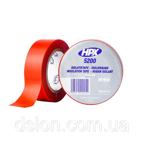 IR1910 Професійна ізоляційна стрічка HPX (19mm*10m) Червона