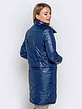 Стильна тепла демісезонна осіння жіноча двостороння куртка ТРАНСФОРМЕР 8 в 1 a.play S 40-42, фото 3
