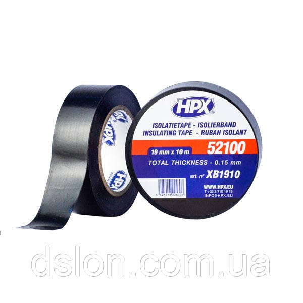 XB1910 Автомобільна ізоляційна стрічка HPX 52100 (19 mm*10m) Чорна