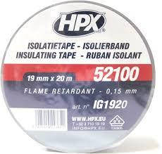 IB1920 Стрічка ПВХ ізоляційна HPX52100 19мм*20м чорна