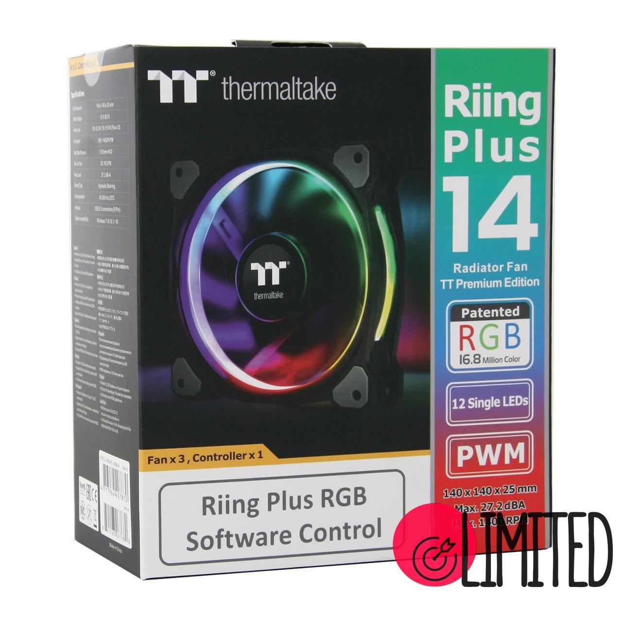 Вентилятори Thermaltake Riing Plus PREMIUM 14 RGB (CL-F056-PL14SW-A)