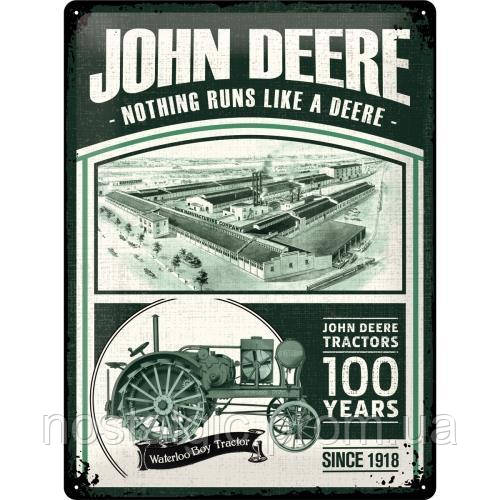 Табличка Nostalgic-Art John Deere 100 Years (63348)