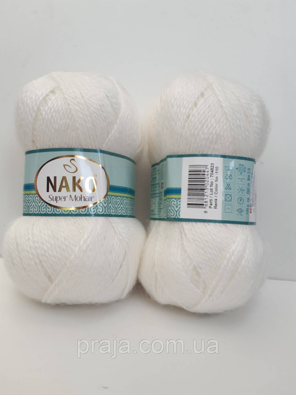 Nako Super Mohair  - 110  білий