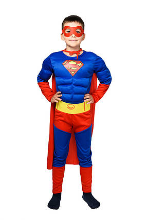 Костюм Супермена з м'язами Зростання 100-110 см, фото 2