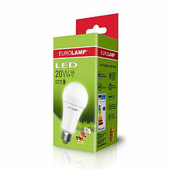 LED Лампа EUROLAMP ЕКО серія A75 20W E27 4000K (50)