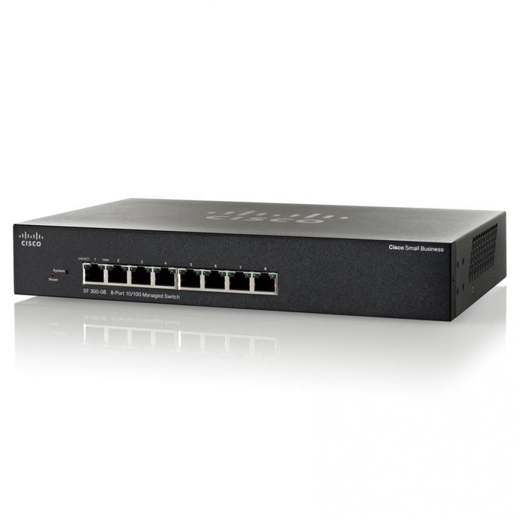 Комутатор Cisco SB SF 300-08 8-port 10/100 Managed Switch (SRW208-K9-G5)
