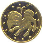 Пам'ятна монета ОВЕН, золото, Україна