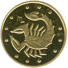 Пам'ятна монета СКОРПІОН, золото, Україна