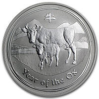 Срібна монета "Рік Бика" 1 долар Австралія