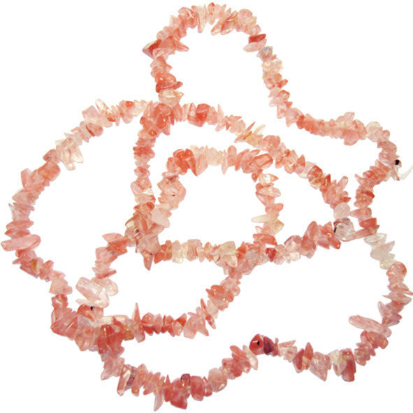 Намистини Сколи Кварц Рожевий, Крихта Каміння Середня, Розмір від 6 до 10 мм, Близько 82 см нитка, Рукоділля, фото 1