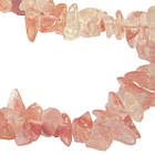 Намистини Сколи Кварц Рожевий, Крихта Каміння Середня, Розмір від 6 до 10 мм, Близько 82 см нитка, Рукоділля, фото 8