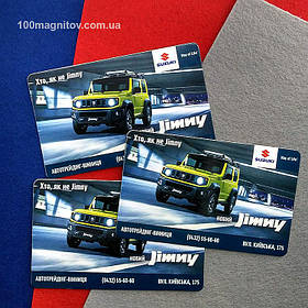 Виниловые магниты для автосалона. Размер 112х70 мм 1