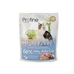 Сухий корм Profine Cat Light (для котів з надмірною вагою, індичка+курка+рис)