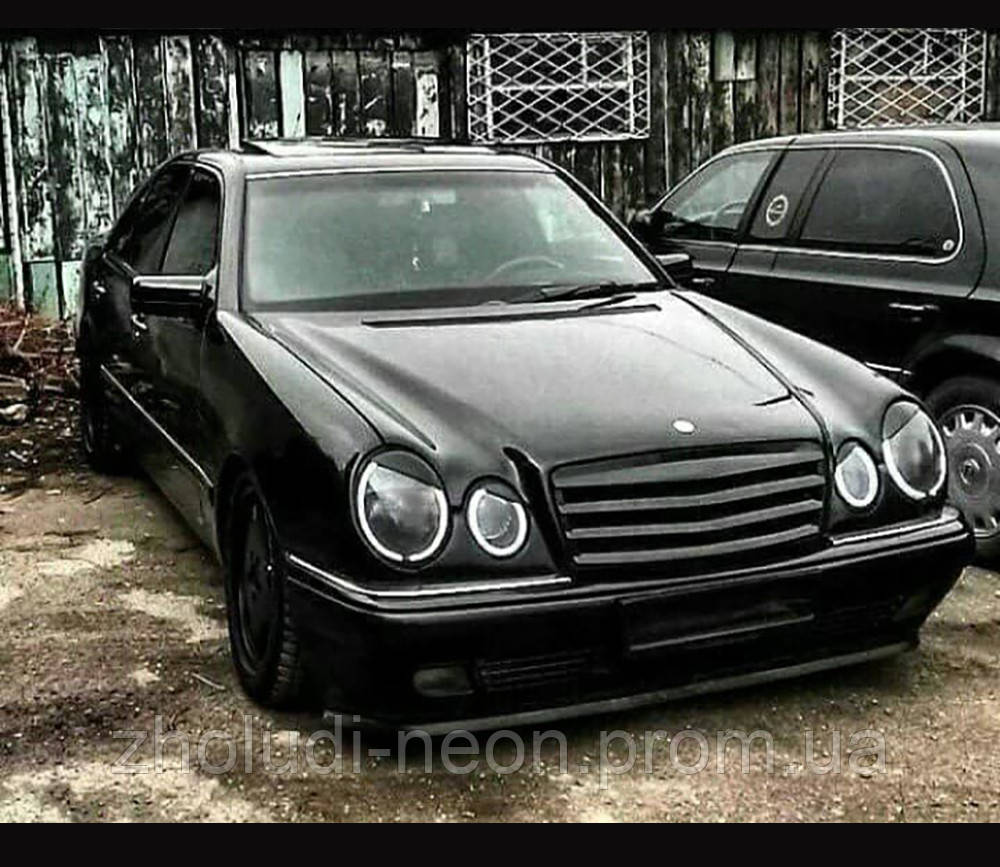 【NEONSIGN】Ne ARGO（2023 New Year Model） Ангельские глазки на Mersedes белые. З гнучкого неону. На 2