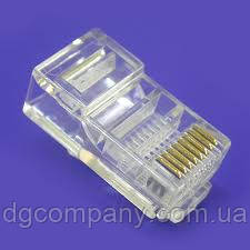 Конектор комп'ютерний RJ45 5e категорії, 100 шт.