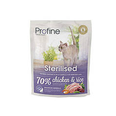 Сухий корм Profine Cat Sterilised (для кастрованих котів, курка+рис)
