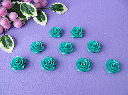 Серединка акрилова — Зелена троянда р-р — 2 см ціна 20 грн — 10 шт.