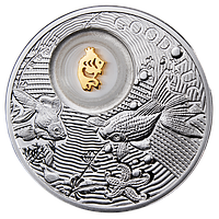 Срібна монета ЗОЛОТА РИБКА "GOOD LUCK"