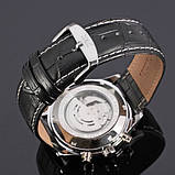 Чоловічий механічний годинник з автопідзаводом Jaragar Elite White, фото 5