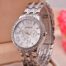 Жіночий кварцевий годинник Geneva Silver