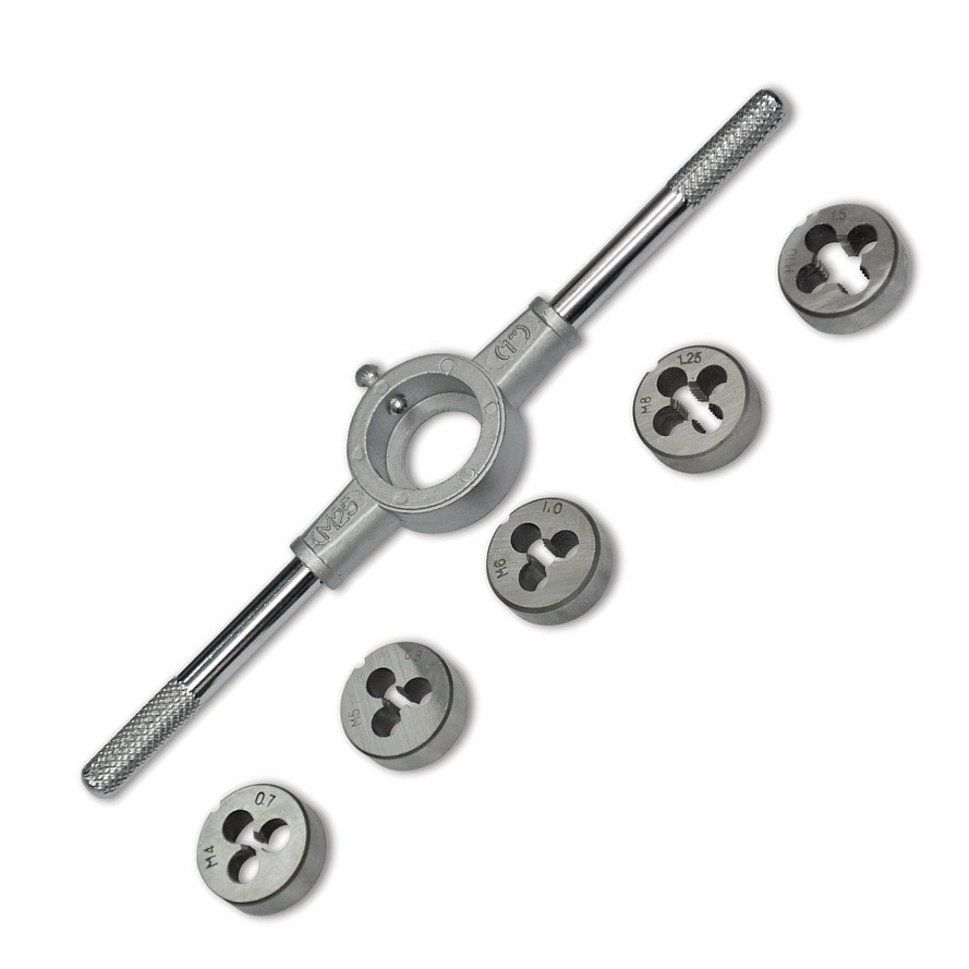 Набір плашок з комірчиком Spitce М4 - М10 6 шт (49-625)