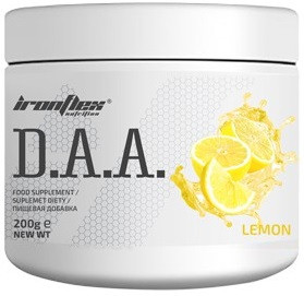 Д-Аспарагінова кислота IronFlex — D.A.A. (200 грамів) апельсин lemon/лимон