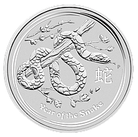 Срібна монета "Рік Змії" 1 долар Австралія