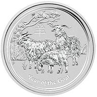 Срібна монета "Рік Кози" 1 долар Австралія