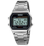 Жіночий спортивний годинник Skmei Popular Silver II 1123S, фото 3