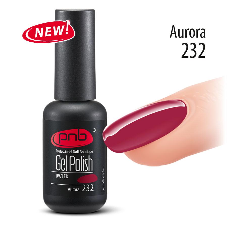 Гель-лак PNB Aurora 232, 8 мл