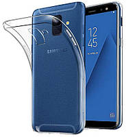 Чохол Ou Case для Samsung Galaxy A6 Unique Skid Siplicone, Transparent